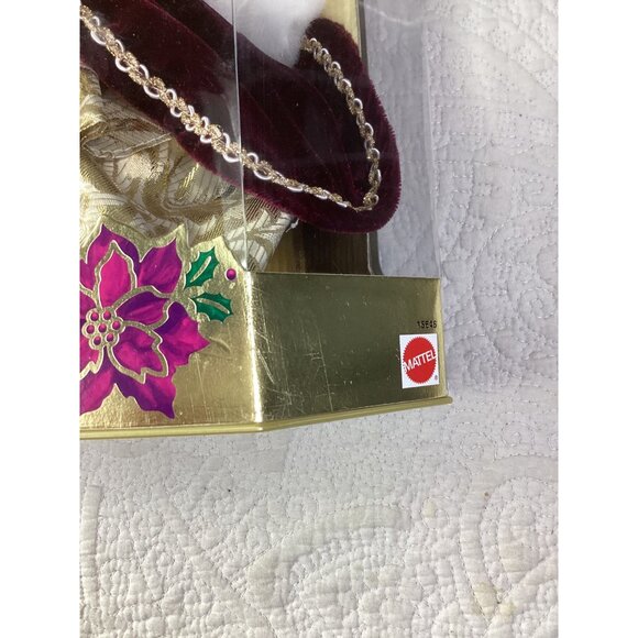 Happy Holidays Barbie 1994 Special Edition Doll In Burgundy & Gold By Mattel - Picture 3 of 7